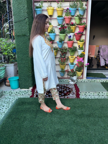 Kashmilon Wool Stiched Aari Work Kurti