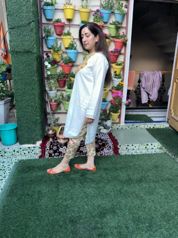 Kashmilon Wool Stiched Aari Work Kurti