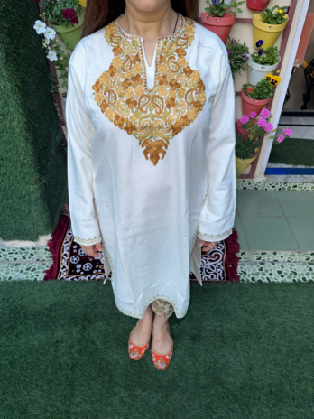Kashmilon Wool Stiched Aari Work Kurti