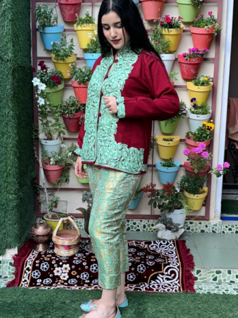Short Aari Work Coat