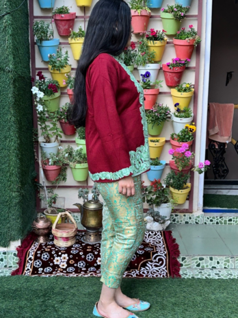 Short Aari Work Coat
