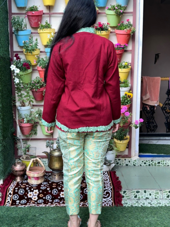 Short Aari Work Coat