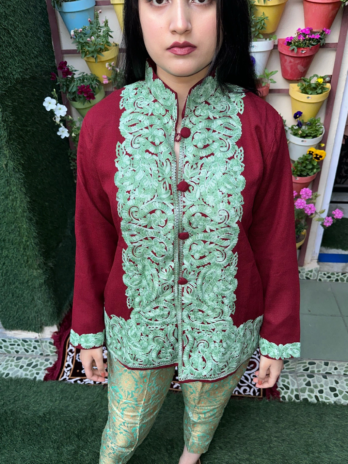Short Aari Work Coat